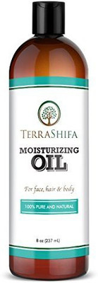 

TerraShifa Pure Moisturizing Oil With Coconut, Olive, Almond & Lavender Oil | 100% Natural Daily Face, Hair And Body Oil | Perfect For All Skin Types, Men And Women, 8 Oz.(236.59 ml)