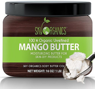 

Sky Organics Best Raw Mango Butter By 16Oz- 100% Pure, Unrefined, Organic Mango Butter-Skin Nourishing, Moisturizing & Healing, For Dry Skin, Hair Shine - For Skin Care, Hair Care & Diy- Made In Usa(473.18 ml)