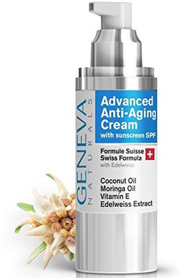 

Geneva Naturals Facial Moisturizer With Spf (Unscented) - Natural Swiss Anti-Aging Formula Spf 20 Features Coconut Oil, Vitamin E, Edelweiss Extract With Everyday Sun Protection For Men & Women - 1Oz(29.57 ml)