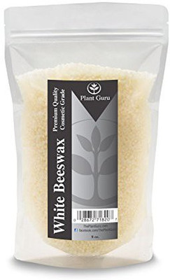 

Plant Guru Beeswax White Pastilles Pellets Granules (1/2 Pound / 8 Oz.) Premium Quality, Cosmetic Grade, Triple Filtered(236.59 ml)