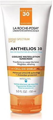 

La Roche Posay Anthelios Cooling Water-Lotion Sunscreen, Body And Face Sunscreen With Antioxidants, Spf 30, 5 Fl. Oz.(147.87 ml)