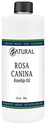 

Zatural Rosa Canina - Organic Rosehip Oil For Face, Nails, Hair And Skin - Cold Pressed Rose Hip Oil (16 Oz)(473.18 ml)