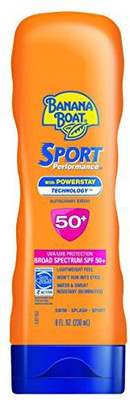 Banana Boat Sunscreen Sport Performance Broad Spectrum Sun Care Sunscreen Lotion - Spf 50, 8 Ounce(236.59 ml)