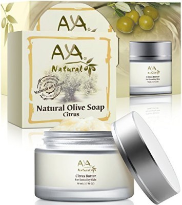 

Aya Natural Extra Dry Itchy Cracked Skin Kit - 100% Natural Citrus Body Butter Moisturizer 1.7 Oz & Skin Soap 3.4 Oz - Shea, Cocoa, Coconut, Olive, Jojoba & Lemon Oils Blend Care Set(50.28 ml)