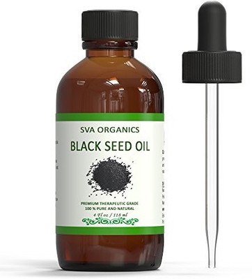 

SVA ORGANICS 100% Pure Cold Pressed Black Seed Oil 4 Oz (118 Ml) Virgin/Unrefined(118.29 ml)