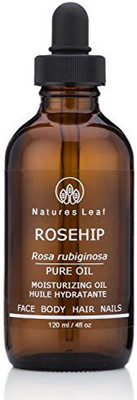 

Natures Leaf Organic Rosehip Seed Oil 100% Pure Cold Pressed / Unrefined / Omegas 3, 6 & 9 / Vitamins A C & F / Anti-Aging / Stretch Marks / Wrinkles & Fine Lines 4 Fl. Oz.(118.29 ml)