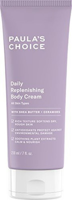 

Paula's Choice Daily Replenishing Body Cream, 7 Oz. (1 Count), With Shea Butter, Vitamin E, Green Tea, And Ceramides, Fragrance Free Unscented Moisturizing Lotion For Hands And Body(207.01 ml)