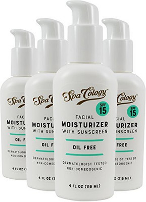 

Spacology Spf 15 Facial Moisturizer, 4 Ounce (Pack Of 4)(118.29 ml)
