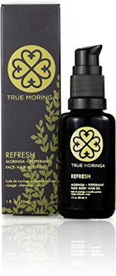 

True Moringa Oil - 100% Pure Cold-Pressed Moringa Oil For Face Body & Hair (30Ml) - Refresh, Peppermint(30 ml)