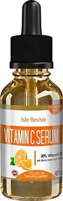 

Isle Revive Vitamin C Serum With Hyaluronic Acid And Vitamin E, Moisturizing Anti-Aging Facial Serum For Repairing Sun Damage, Dark Spots, Wrinkles, And More (1 Oz.)(29.57 ml)