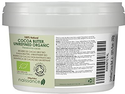 Naissance Cocoa Butter Unrefined Organic 8.8 Oz. Use For Diy Lip Balms, Moisturizing For Face, Body, Hair And Stretch Marks.(260.25 ml)