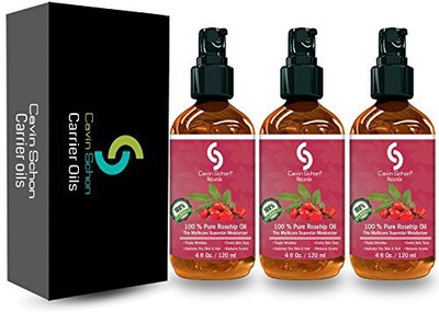 

Cavin Schon 12 Fl Oz - Rosehip Seed Oil - 100% Pure & Unrefined Virgin Oil - Natural Moisturizer For Face, Skin, Hair, Stretch Marks, Scars & Wrinkles - Omega 6, Vitamin A & C(354.88 ml)