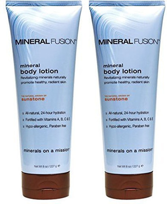 

Mineral Fusion Sunstone Body Lotion (Pack Of 2) With Cocoa Seed Butter, Marine Clay, Cranberry, Vitamin C And Sunflower Seed Oil, 8 Oz.(236.59 ml)