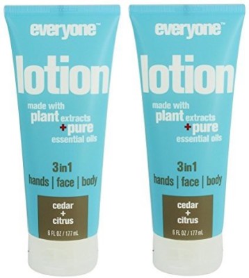 

Everyone 3-In-1 Cedar And Citrus Lotion (Pack Of 2) Nourishing Moisture With Vitamin E, Coconut Oil And Matricaria Flower Extract, 6 Fl. Oz.(177.44 ml)