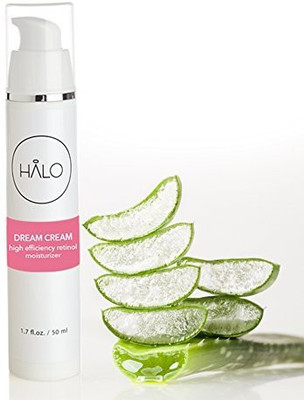 

Halo Beauty Best Organic Clinical-Strength Advanced Retinol A Cream - Dream Cream By : Green Tea Facial Moisturizer With Pure Retinol A For Acne, Best Retinol Cream For Sensitive Skin 1.7 Oz(50.28 ml)