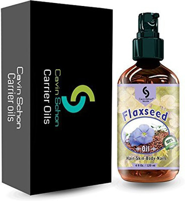 

Cavin Schon 4 Fl Oz Flaxeed Oil- 100% Pure & Unrefined Virgin Oil - Natural Moisturizer For Face, Skin, Hair, Stretch Marks, Scars & Wrinkles(118.29 ml)