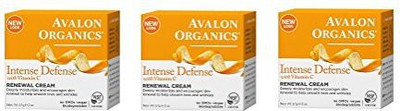 

Avalon Organics Intense Defense With Vitamin C Renewal Cream, 2 Oz (Set Of 3)(59.15 ml)