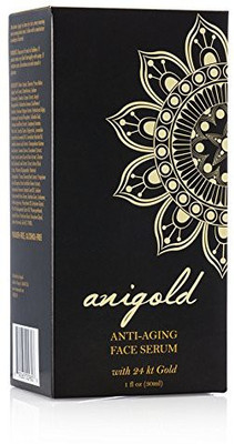 

AniGold Luxury Skin Care. Anti-Wrinkle Serum With Vitamin C, Hyaluronic Acid, 24K Gold And Matrixyl 3000. Targes Deep Wrinkles, Fine Lines, And Sun Damaged Skin. 1Oz(29.57 ml)