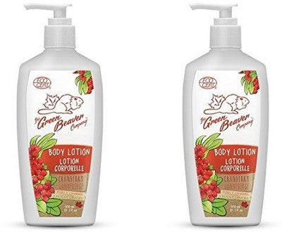 

Green Beaver Cranberry Body Lotion (Pack 2) With Organic Aloe Vera, Sunflower Seed Oil, Labrador Tea Water And Sweetfern Water, Gluten-Free, Paraben-Free, Cruelty-Free And Vegan, 10.1 Oz(298.69 ml)