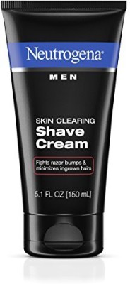 

Neutrogena Men Skin Clearing Shave Cream, Oil-Free Shaving Cream To Help Prevent Razor Bumps & Ingrown Hairs, 5.1 Fl. Oz (Pack Of 2)(150.83 ml)