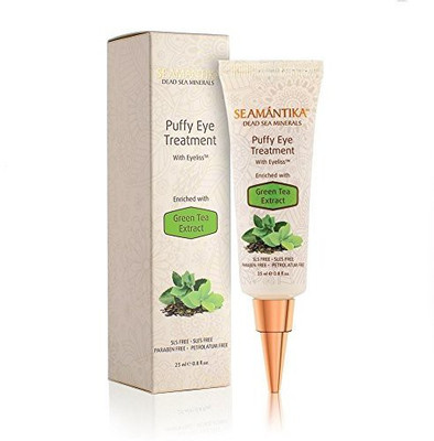 

SEAMANTIKA Puffy Eye Treatment Instant Results - Naturally Eliminate Wrinkles, Puffiness, Dark Circle And Bags In Minutes - Hydrating Eye Cream W/Green Tea Extract, Dead Sea Minerals By - .8 Oz(23.66 ml)