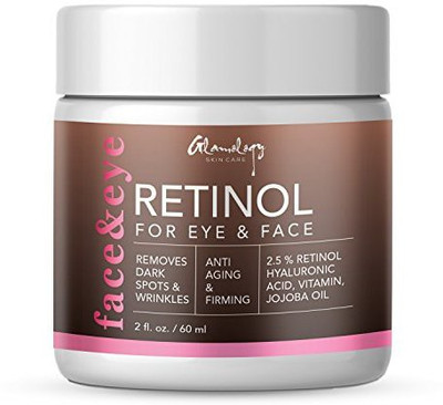 

Glamology Retinol Moisturizer Cream For Face And Eye Area - With Retinol, Hyaluronic Acid, Vitamin E. Anti Aging Formula Reduces Look Of Wrinkles, Fine Lines (2 Fl. Oz.)(59.15 ml)