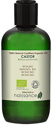 

Naissance Organic Cold Pressed Castor Oil 8.5 Fl. Oz. For Skin, Hair, Eyelashes, Eyebrows, Cuticle Care. Natural Moisturiser & Conditioner.(251.38 ml)