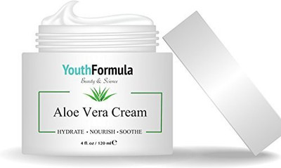 

YouthFormula Aloe Vera Cream Moisturizer, 4 Oz Great Face And Body Cream For Eczema, Rashes And More(118.29 ml)