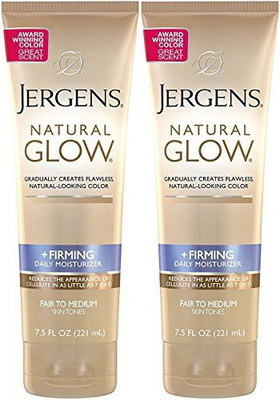 

Jergens Natural Glow Firming Moisturizer, Fair To Medium Skin Tones 7.5 Ounces - 2 Pack(221.8 ml)