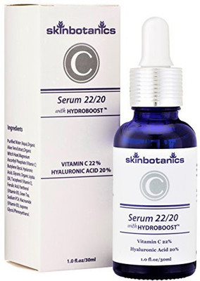

Skinbotanics Vitamin C Serum - Dermatologist Formulated For Sensitive Skin With 22% Vitamin C And 20% Ha - Safe And Effective Medical Grade Serum For Face And Eye Treatment, 1Oz(29.57 ml)