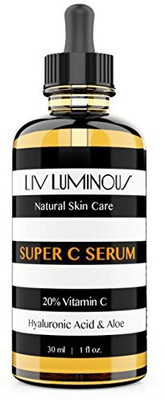 

Liv Luminous Face Serum With Vitamin C (20%), Hyaluronic Acid, Vitamin E, Witch Hazel, And Aloe - 1 Oz - Professional Strength Anti-Aging Formula Helps Minimize Wrinkles(29.57 ml)