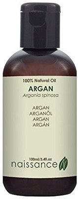 

Naissance Moroccan Argan Oil 3.4 Fl. Oz. Pure & Natural, Anti-Ageing, Antioxidant, Vegan, Hexane Free, No Gmo - Natural Moisturiser & Conditioner For Face, Hair, Skin, Beard & Cuticles(100.55 ml)