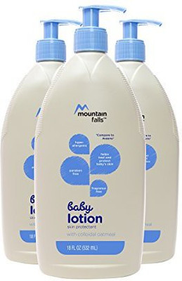 

Mountain Falls Hypoallergenic Baby Lotion With Colloidal Oatmeal, Compare To Aveeno, 18 Fluid Ounce (Pack Of 3)(532.32 ml)