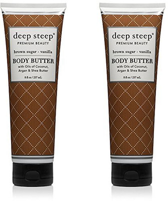 

Deep Steep Brown Sugar Vanilla Body Lotion (Pack Of 2) With Aloe Vera, Organic Wildcrafted Aroma Blend, Shea Butter And Vitamin B5, 8 Fl. Oz.(236.59 ml)