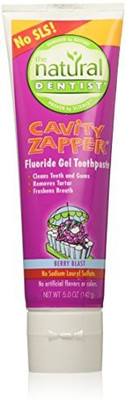 

Natural Dentist Child Cavity Zapper Fluoride Gel Toothpaste, Berry Blast 5 Oz.(147.87 ml)