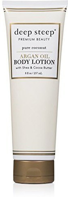 

Deep Steep Argan Oil Body Lotion, 8 Ounce (Pure Coconut)(236.59 ml)