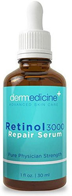 

Dermedicine Retinol 3000 Repair Serum For Face | Pure Professional Formula W Vitamin C & Hyaluronic Acid | Professional Grade Helps Smooth Appearance Of Wrinkles And Fine Lines And Brighten | 1 Fl Oz 30 Ml(29.57 ml)