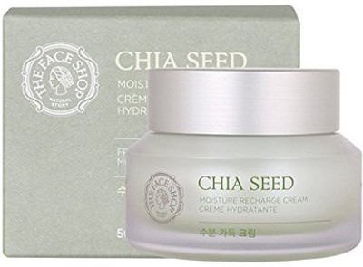

The Face Shop Chia Seed Recharge Cream Oil Free Moisturizer, Simple Skin Care For Normal To Oily Skin, Dermatologist Tested, 50Ml/1.69Oz(49.98 ml)