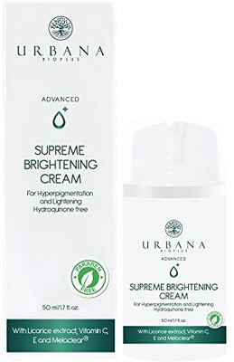 

URBANA BIOPLUS Advanced Supreme Brightening Face Cream, Vitamin C Daily Facial Moisturizer Lightening Hyperpigmentation Anti Aging Wrinkles Fine Lines Firming Skincare Beauty Women 50 Ml/1.69 Fl Oz(49.98 ml)