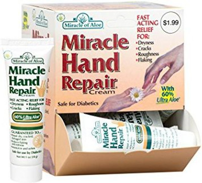 

Miracle of Aloe Miracle Hand Repair Cream With 60% Ultraaloe 1 Ounce Tube - 12 Piece Display(29.57 ml)