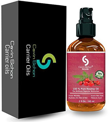 

Cavin Schon 2 Fl. Oz Rosehip Seed Oil - 100% Pure & Unrefined Virgin Oil - Natural Moisturizer For Face, Skin, Hair, Stretch Marks, Scars & Wrinkles - Omega 6, Vitamin A & C(59.15 ml)
