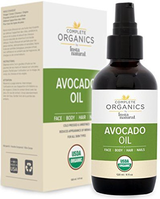 

InstaNatural Organic Avocado Oil - 100% Pure, Non-Gmo, Unrefined, Food Grade And Holistic - Complete Organics By - 4 Oz(118.29 ml)