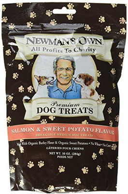 

Newman's Own Organic Premium Dog Treats Salmon And Sweet Potato - 10 Oz(295.74 ml)