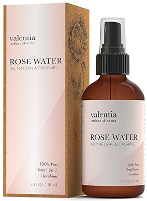 

Valentia Organic Rose Water Toner Spray (4Oz.)(118.29 ml)