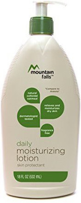 

Mountain Falls Daily Moisturizing Lotion Skin Protectant With Natural Colloidal Oatmeal, Fragrance Free, Pump Bottle, 18 Fluid Ounce(532.32 ml)