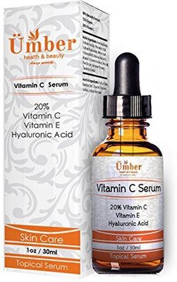 

Umber NYC Anti-Aging Vitamin C Serum With Hyaluronic Acid And Vitamin E - Tropical Facial Serum, 1 Fl. Oz. / 30 Ml(29.57 ml)