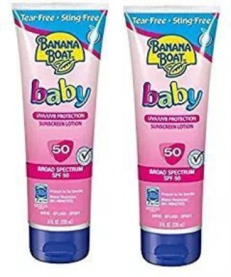 

Banana Boat Baby Sunblock, Tear Free Uva & Uvb Protection Spf 50, 8 Fl Oz - 2Pc(236.59 ml)