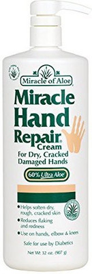 

Miracle of Aloe Miracle Hand Repair Cream With 60% Ultraaloe 32 Ounce Bottle With Pump(946.35 ml)