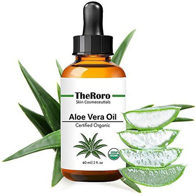 

The Roro Aloe Vera Oil - Pure & Cold Pressed- For Hair, Face, Skin, Body And Burns ,2 Oz(59.15 ml)