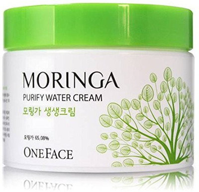 

One Face Bulk Size Moringa Purify Water Cream│Immediate Whitening And Tone-Up Effect (100Ml)(100 ml)